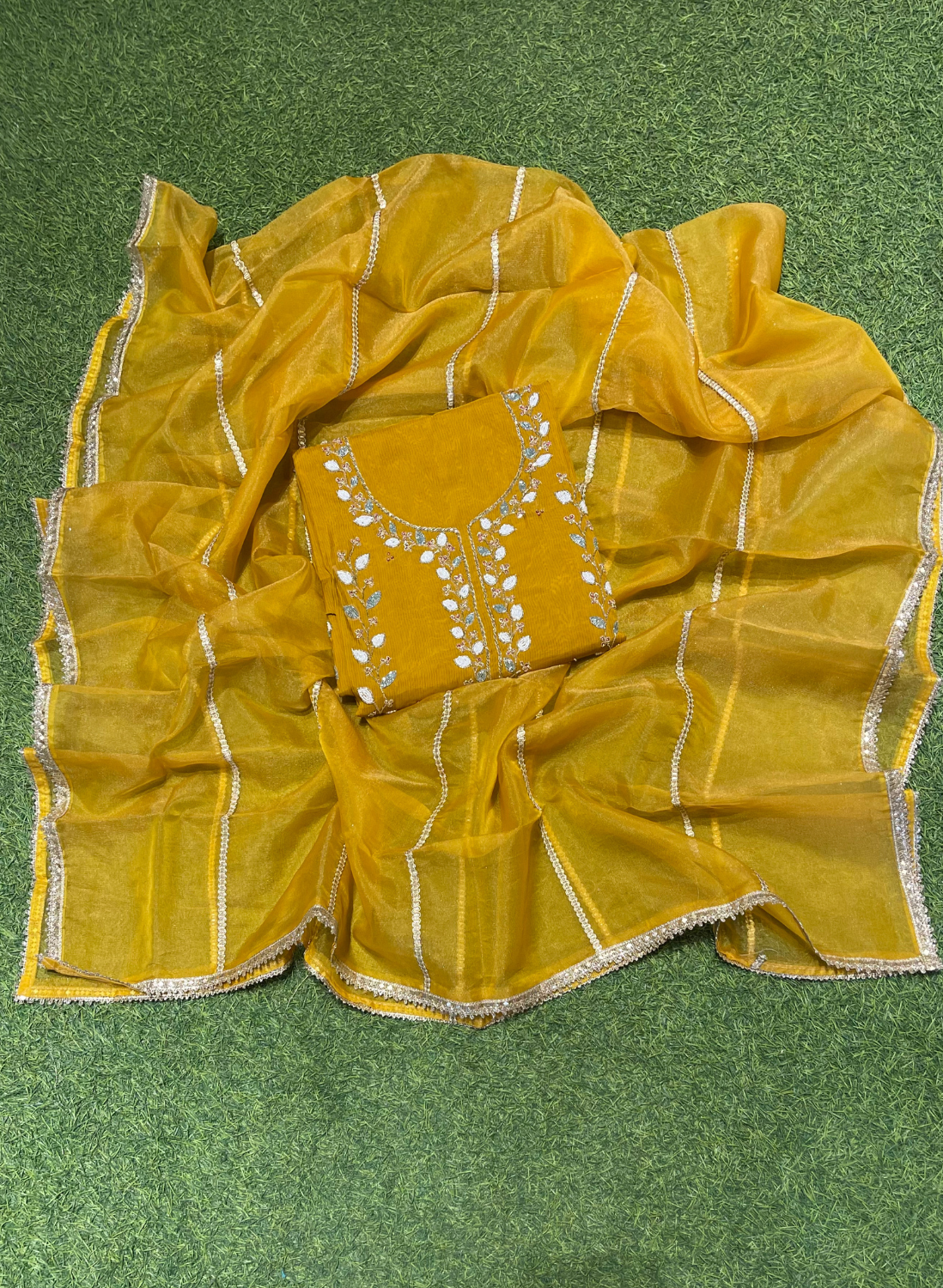 Organza Suit| Party Wear | Wedding | Jaggo | Ring Ceremony | Festival | FS606