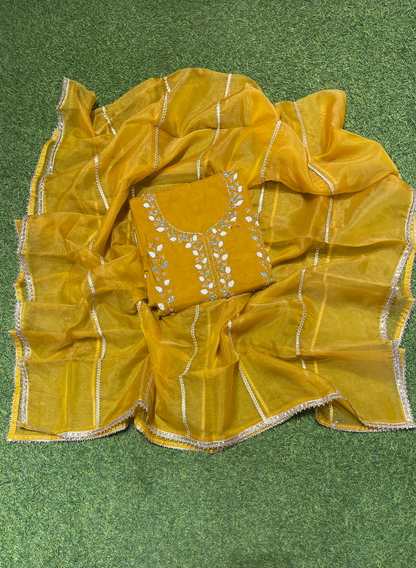 Organza Suit| Party Wear | Wedding | Jaggo | Ring Ceremony | Festival | FS606