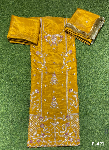 FS421 | Shimmer Suit | Party Wear | Wedding | Jaggo | Ring Ceremony | Festival