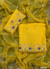 FS714 | Yellow | Raw Silk Suit | Party Wear | Wedding | Jaggo | Festival