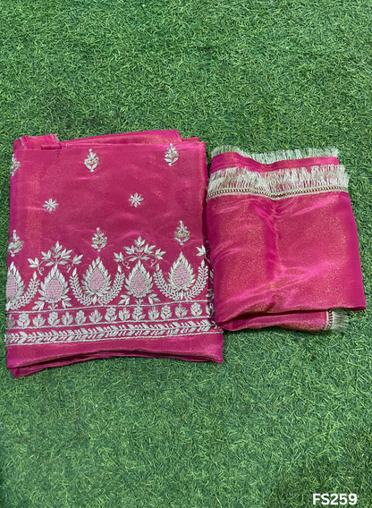 FS259 | Pista | Shimmer Suit | Party Wear | Wedding | Jaggo | Ring Ceremony | Festival | F9FFAA