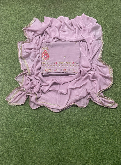 FS770 | Georgette Suit | Party Wear | Wedding | Jaggo | Ring Ceremony | Festival |