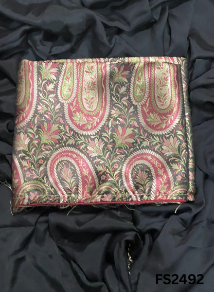 FS2492 | Black | Brocade Suit | Party Wear | Wedding | Ring Ceremony | Festival | Bridal