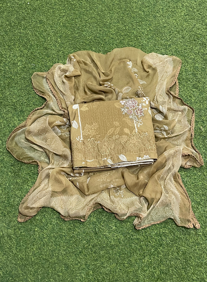 Tan color | Cotton Suit | Casual wear | Summer Suits | Regular | FS426