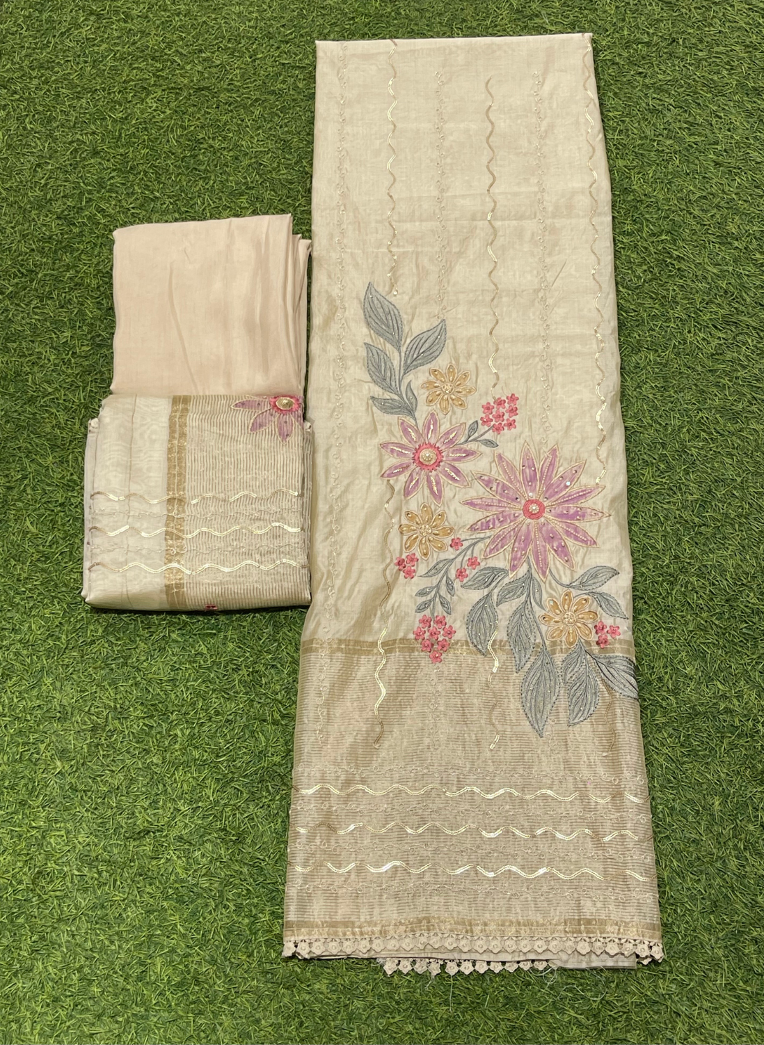 Cream | Cotton Suit | Casual wear | Summer Suits | Regular wear | FS751