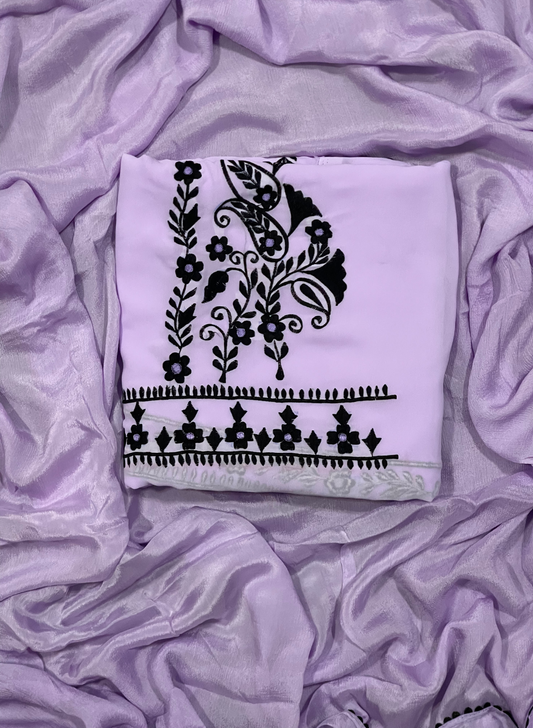 FS761 | Levender | Georgette Suit | Party Wear | Wedding | Jaggo | Ring Ceremony | Festival |