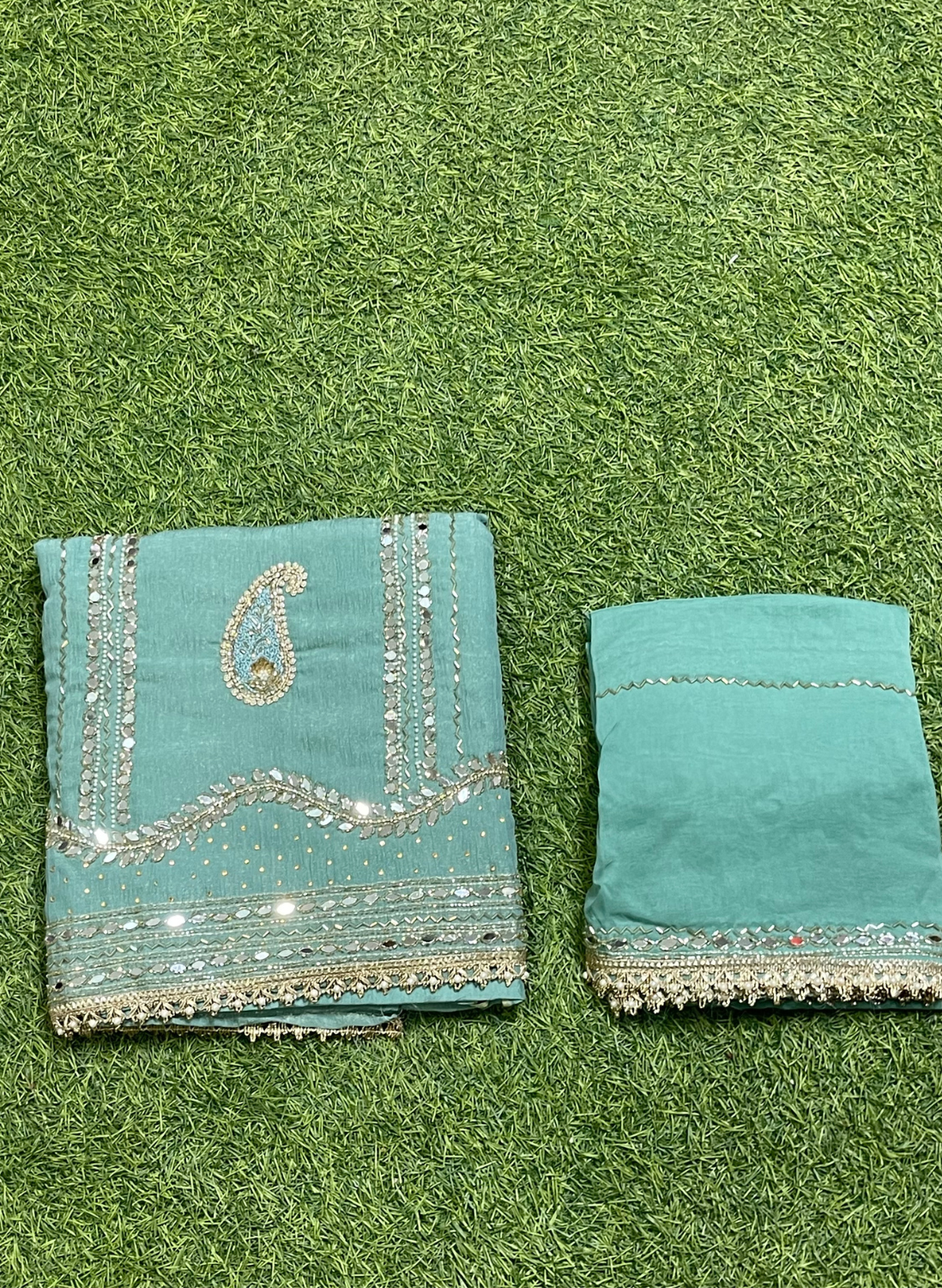 Glass Shimmer Suit | Party Wear | Wedding | Jaggo | Ring Ceremony | Festival|