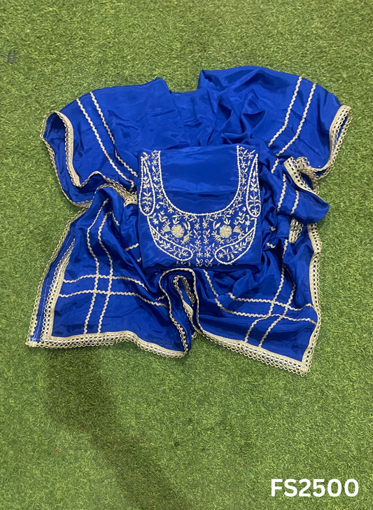 Crepe | shimmer Suit | Wedding | Party Wear | Ring Ceremony | Festival Suit