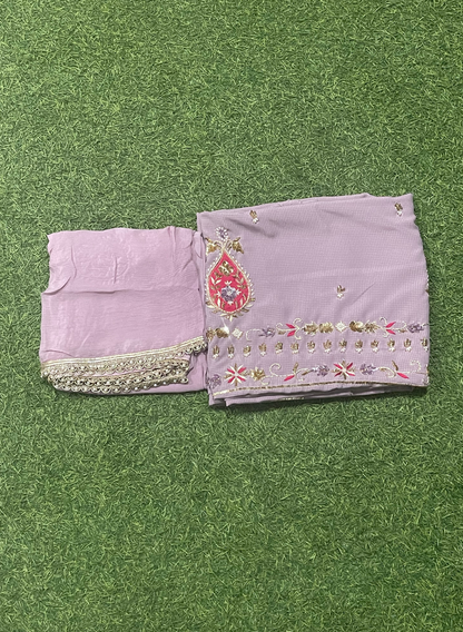 FS770 | Georgette Suit | Party Wear | Wedding | Jaggo | Ring Ceremony | Festival |