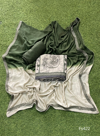 FS422 | Mehndi Green | Cotton Suit | Casual wear | Summer Suits | Regular wear
