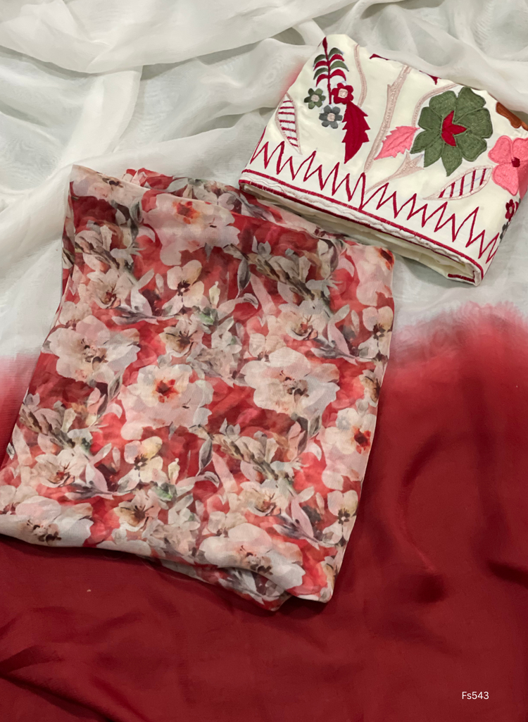 FS543 Red Burberry print Suit Casual wear Summer Suits