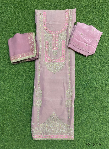 FS1205 | Baby Pink |Shimmer suit | Wedding | Party Wear | Jaggo | Ring Ceremony | Festival