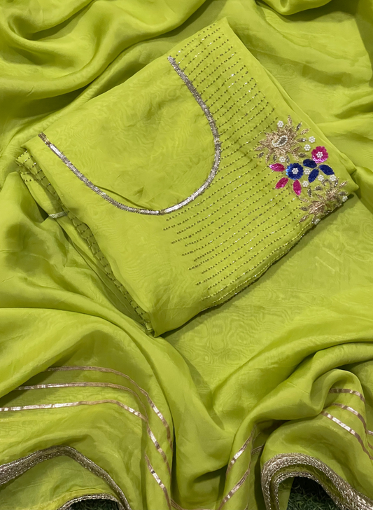 Organza Suit| Party Wear | Wedding | Jaggo | Ring Ceremony | Festival |