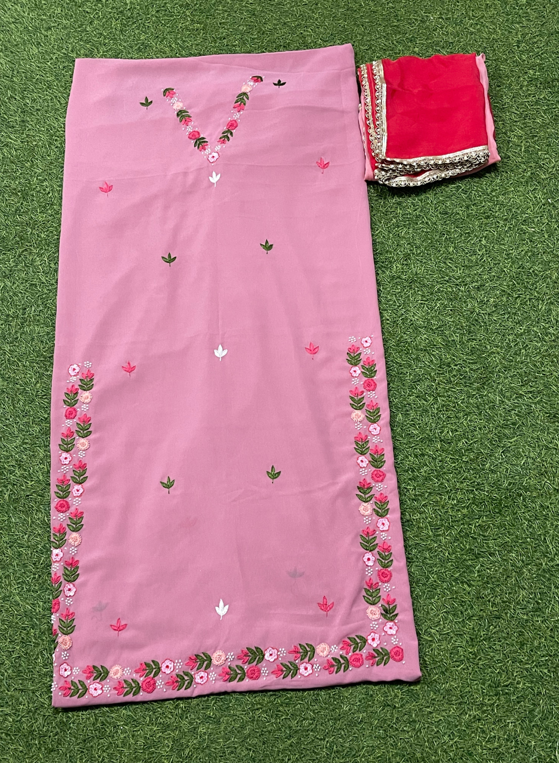 FS768 | Onion | Georgette Suit | Party Wear | Wedding | Jaggo | Ring Ceremony | Festival |