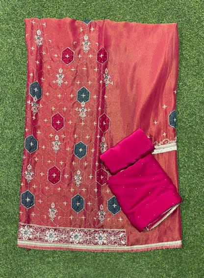 FS316 | Shimmer Suit | Party Wear | Wedding | Jaggo | Ring Ceremony | Festival | F9GFAA