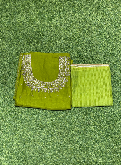 Organza Suit| Party Wear | Wedding | Jaggo | Ring Ceremony | Festival | FS648