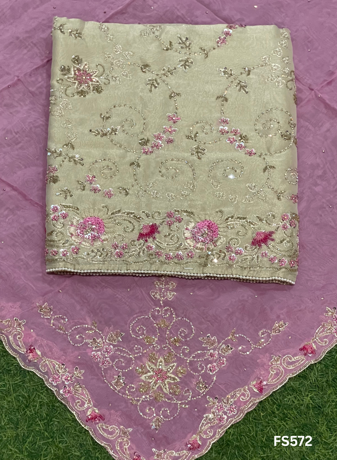 FS572 | Shimmer suit | Wedding | Party Wear | Jaggo | Ring Ceremony | Festival