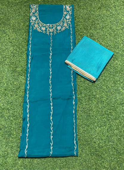 Organza Suit| Party Wear | Wedding | Jaggo | Ring Ceremony | Festival |