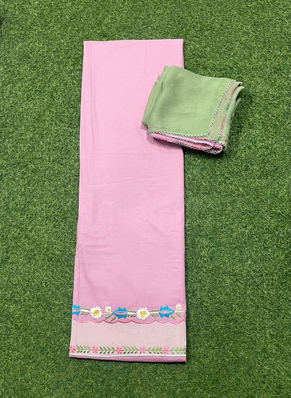 FS754  |Baby-Pink | Cotton Suit | Party Wear | Wedding | Jaggo | Ring Ceremony | Festival| Regular wear |