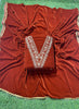 Rust velvet  suite | Pure velvet | Wedding | Party Wear | Jaggo | Ring Ceremony | Festival|