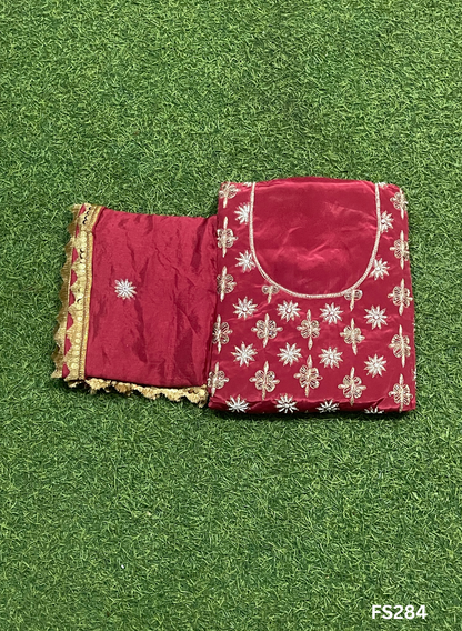 FS284 | Crepe | Crepe Suit | Wedding | Party Wear | Ring Ceremony | Festival Suit