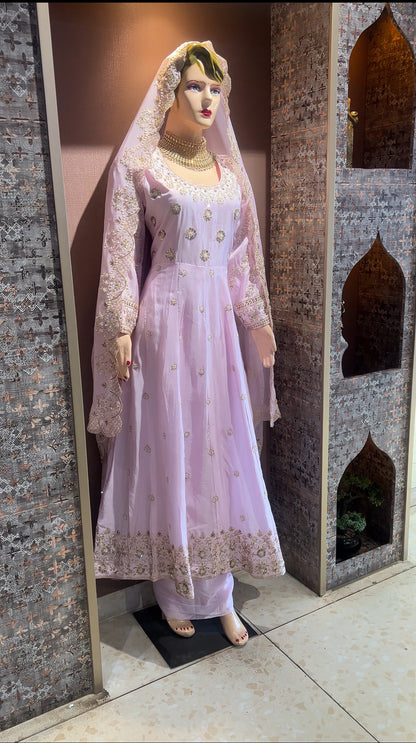 FS2407 | Raw Silk | Anarkali  | Festival  | Semi Stich | Party Wear  | Festival