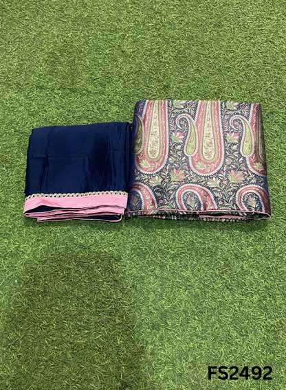 FS2492 | Black | Brocade Suit | Party Wear | Wedding | Ring Ceremony | Festival | Bridal