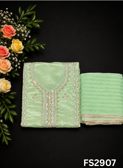 FS2907 | Shimmer Suit | Party Wear | Wedding | Jaggo | Ring Ceremony | Festival