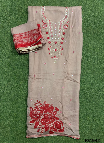 FS1942 | Mehroon | Burberry Suit | Party Wear | Wedding | Jaggo | Ring Ceremony | Festival |