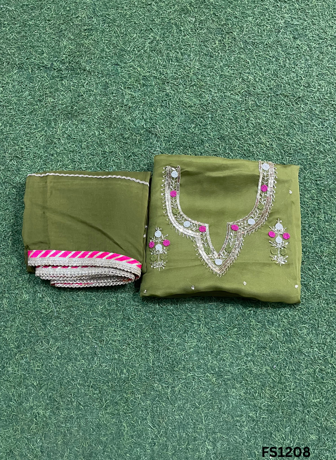 FS1208 | Light-Sky Blue |  Burberry Suit | Party Wear | Wedding | Jaggo | Ring Ceremony | Festival |