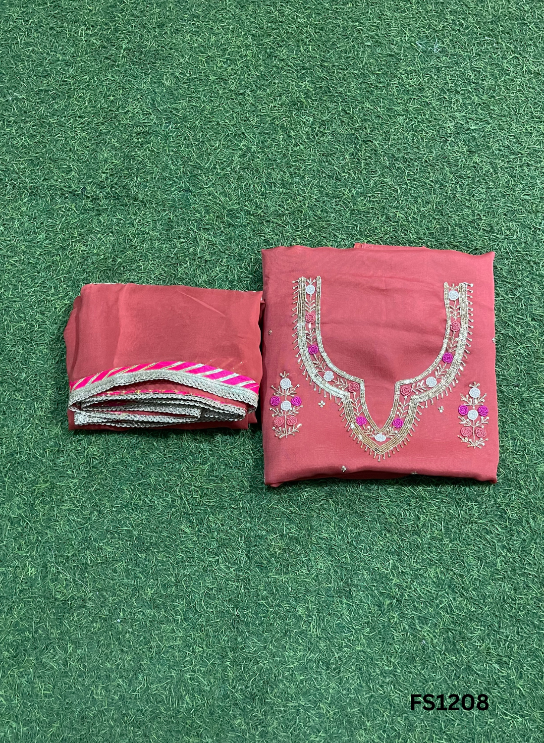 FS1208 | Light-Sky Blue |  Burberry Suit | Party Wear | Wedding | Jaggo | Ring Ceremony | Festival |