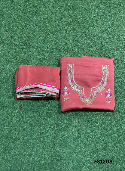 FS1208 | Light-Sky Blue |  Burberry Suit | Party Wear | Wedding | Jaggo | Ring Ceremony | Festival |