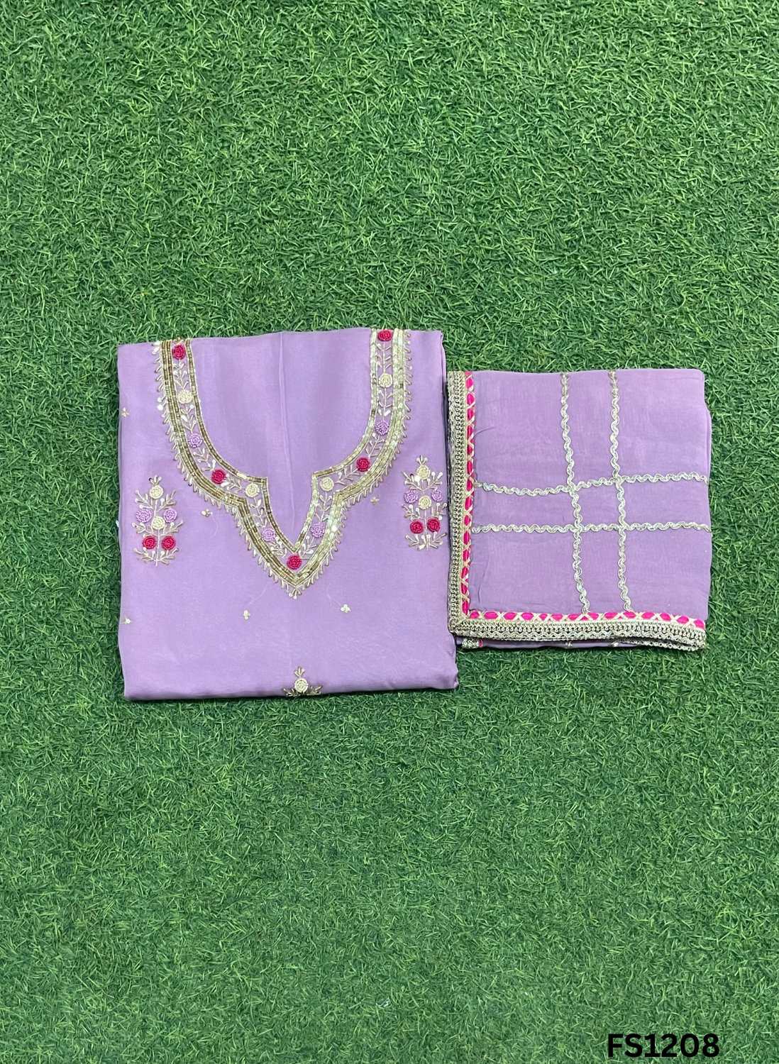 FS1208 | Light-Sky Blue |  Burberry Suit | Party Wear | Wedding | Jaggo | Ring Ceremony | Festival |