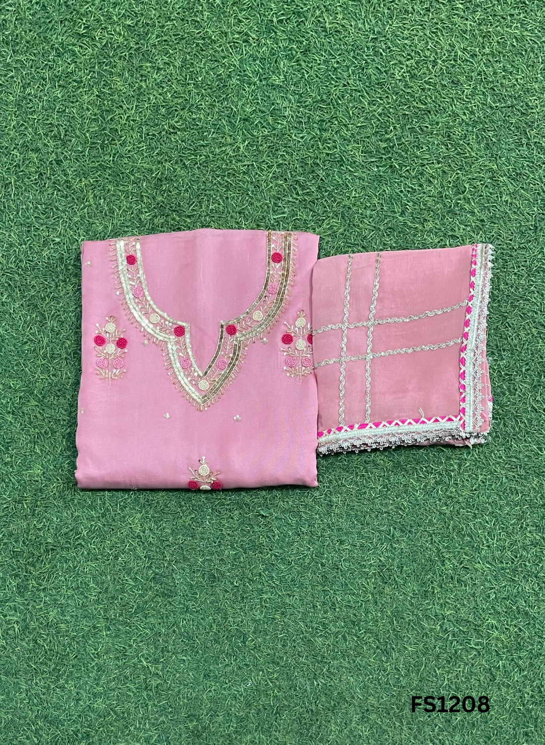 FS1208 | Light-Sky Blue |  Burberry Suit | Party Wear | Wedding | Jaggo | Ring Ceremony | Festival |