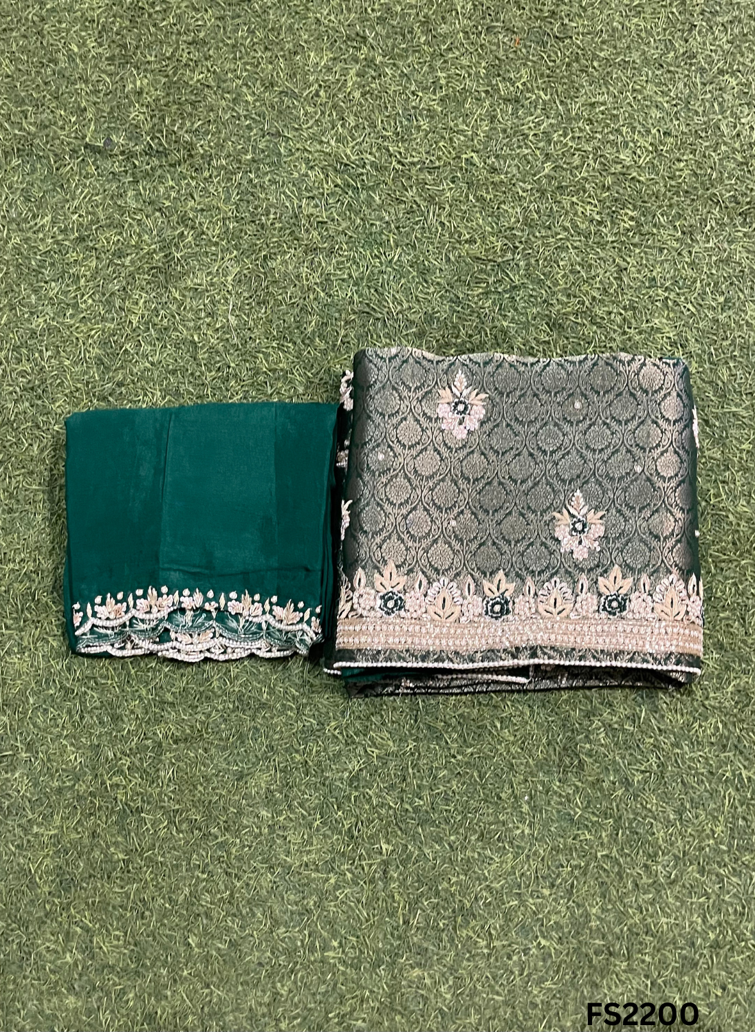 FS2200 | Mehroon | Banarsi Shimmer Suit | Party Wear | Wedding | Jaggo | Ring Ceremony | Festival