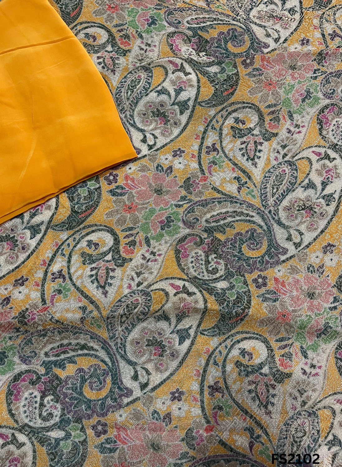 FS2102 | Banarasi Silk Suit | Party Wear | Wedding | Jaggo | Ring Ceremony | Festival | F9DFAA