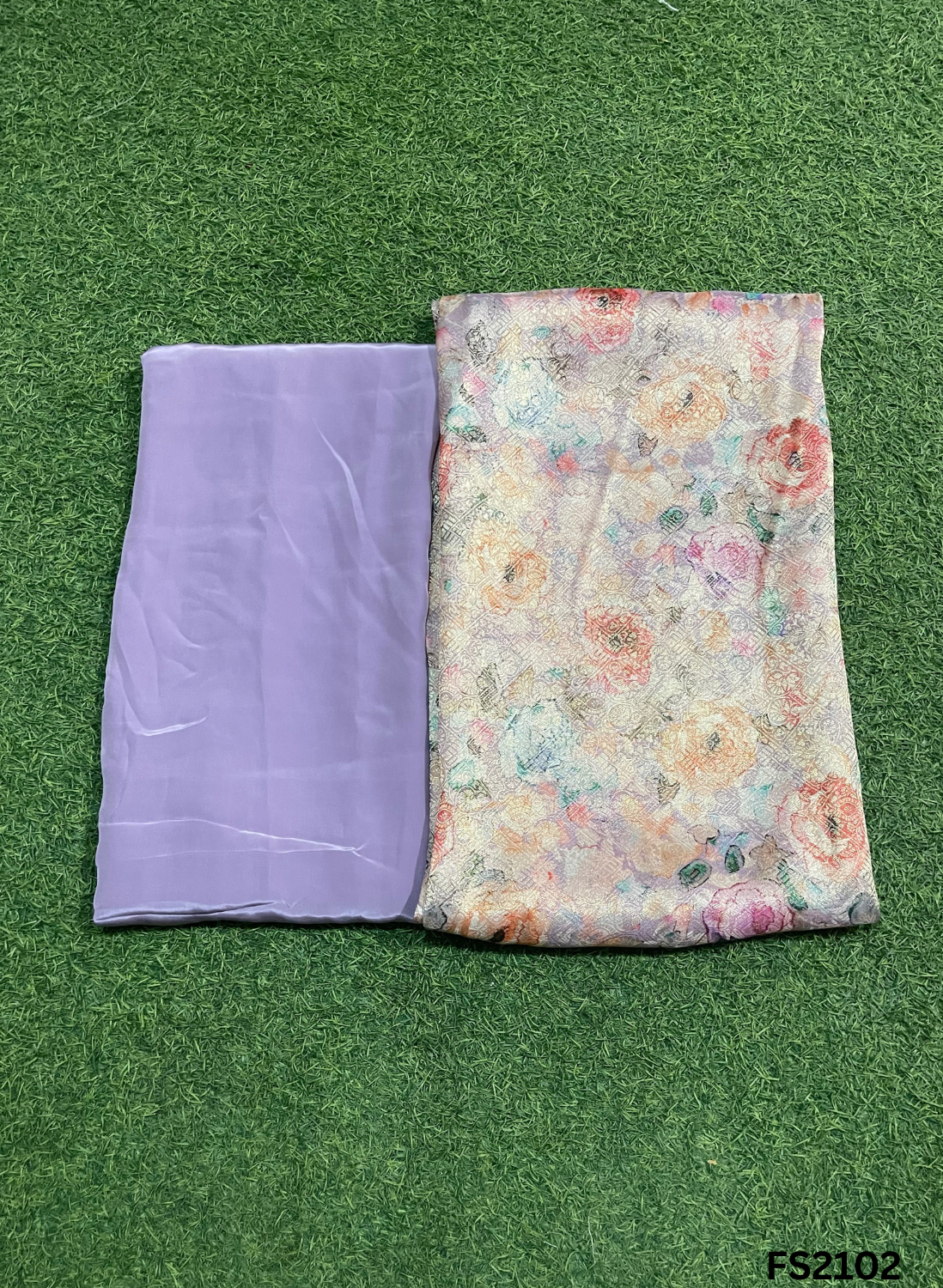 FS2102 | Banarasi Silk Suit | Party Wear | Wedding | Jaggo | Ring Ceremony | Festival | F9DFAA