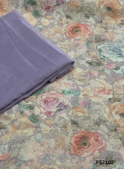 FS2102 | Banarasi Silk Suit | Party Wear | Wedding | Jaggo | Ring Ceremony | Festival | F9DFAA