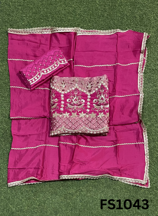 FS1043   | Banarsi Silk Suit | Party Wear | Wedding | Ring Ceremony | Festival | Bridal |