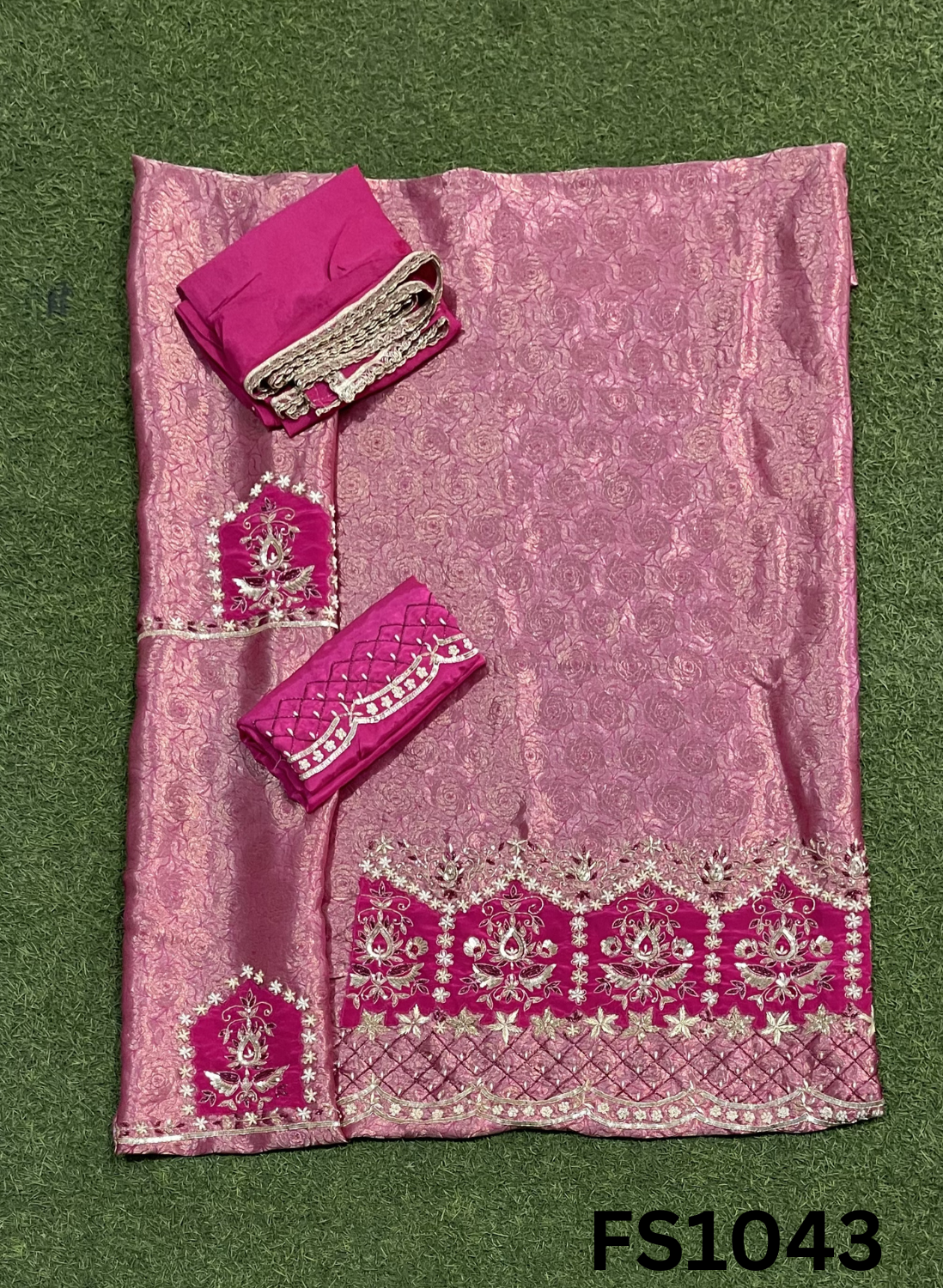 FS1043   | Banarsi Silk Suit | Party Wear | Wedding | Ring Ceremony | Festival | Bridal |