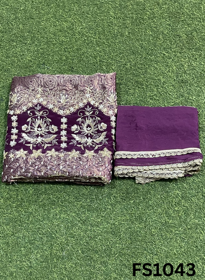 FS1043   | Banarsi Silk Suit | Party Wear | Wedding | Ring Ceremony | Festival | Bridal |