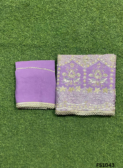 FS1043  | Navy-Blue  | Banarsi Silk Suit | Party Wear | Wedding | Ring Ceremony | Festival | Bridal |