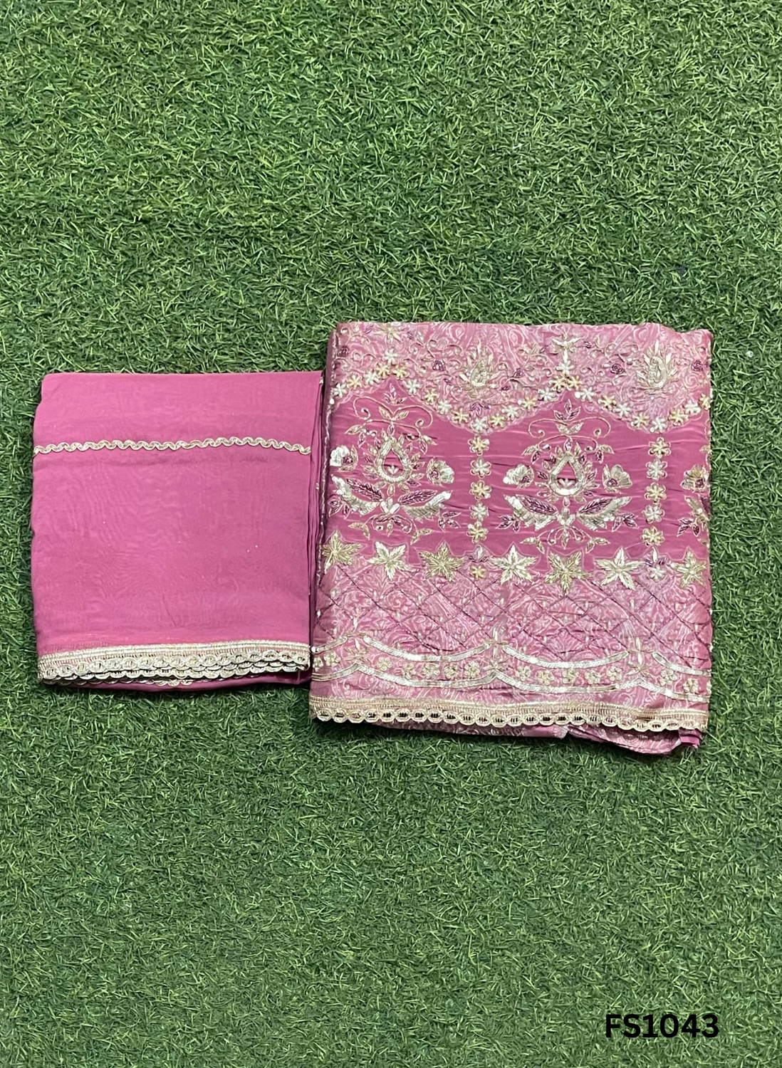 FS1043  | Navy-Blue  | Banarsi Silk Suit | Party Wear | Wedding | Ring Ceremony | Festival | Bridal |