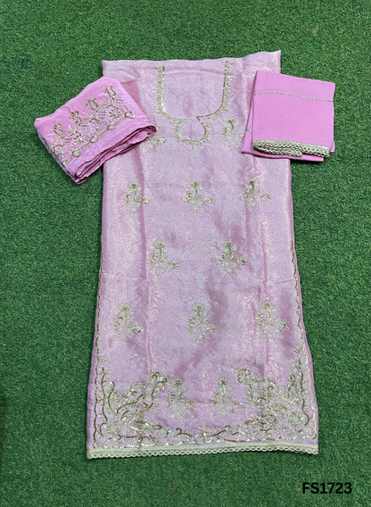 FS1723 | Banarsi Shimmer Suit | Party Wear | Wedding | Jaggo | Ring Ceremony | Festival