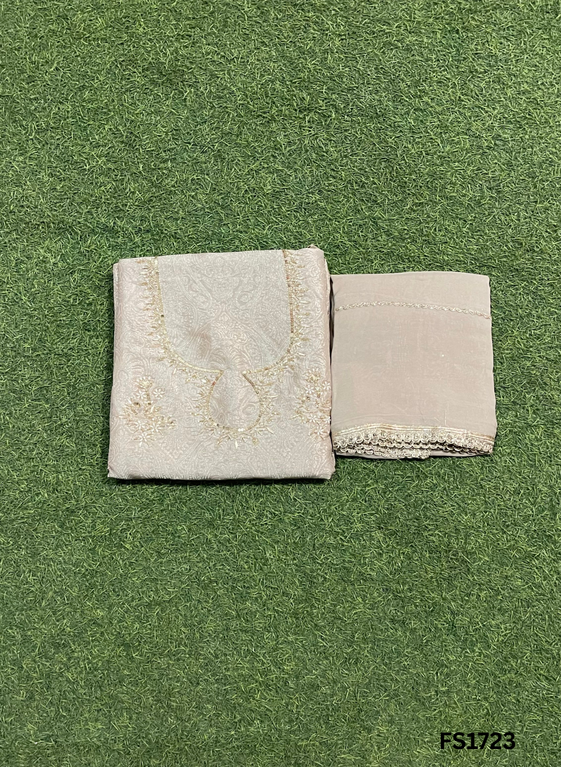 FS1723 | Banarsi Shimmer Suit | Party Wear | Wedding | Jaggo | Ring Ceremony | Festival