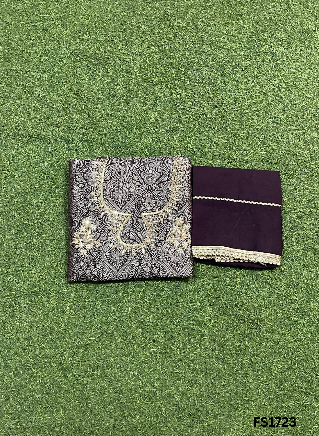 FS1723 | Banarsi Shimmer Suit | Party Wear | Wedding | Jaggo | Ring Ceremony | Festival