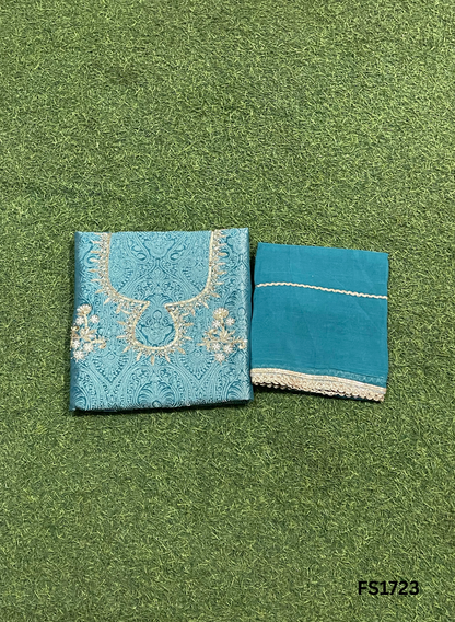 FS1723 | Banarsi Shimmer Suit | Party Wear | Wedding | Jaggo | Ring Ceremony | Festival