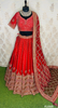 FS1025 | Bridal Lehenga | Raw Silk | Hand Embroidery | Wedding Day | Designer Bridal Lehenga |