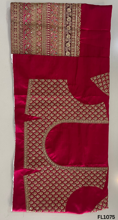 FL1075 | Bridal Lehenga | Raw-Silk | Hand Embroidery | Wedding Day | Designer Bridal Lehenga |