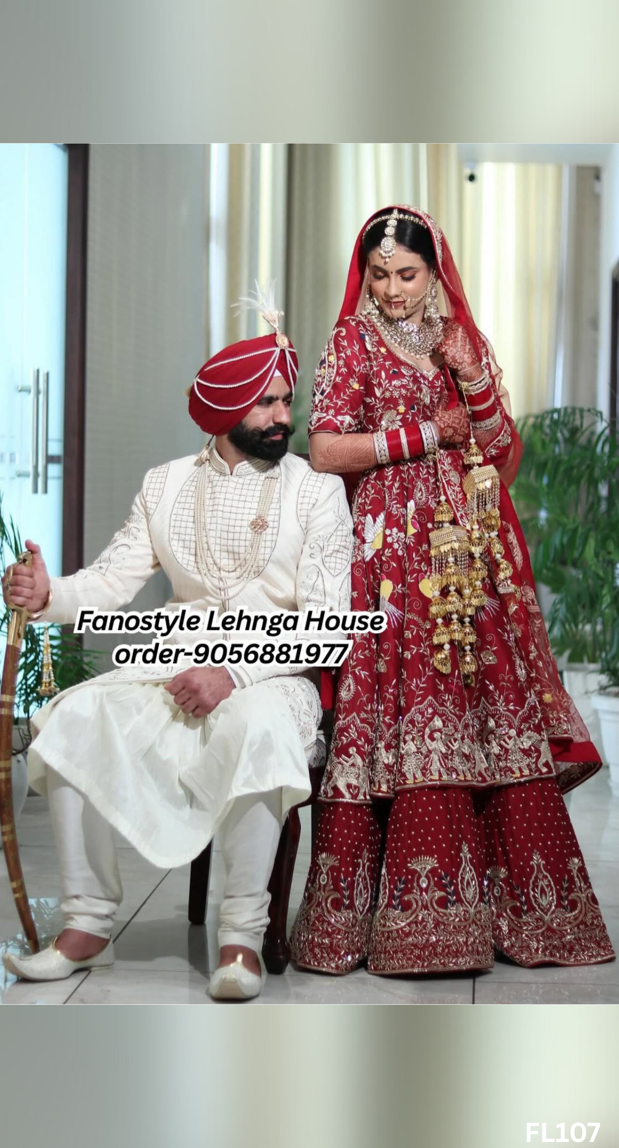 FL107 | Mehroon | Bridal | Anarkali-Lehenga | Raw-Silk | Hand Embroidery | Wedding Day | Designer Bridal Lehenga&nbsp;